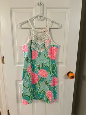 Lilly Pulitzer Floral Sundress in Aqua & Pink
